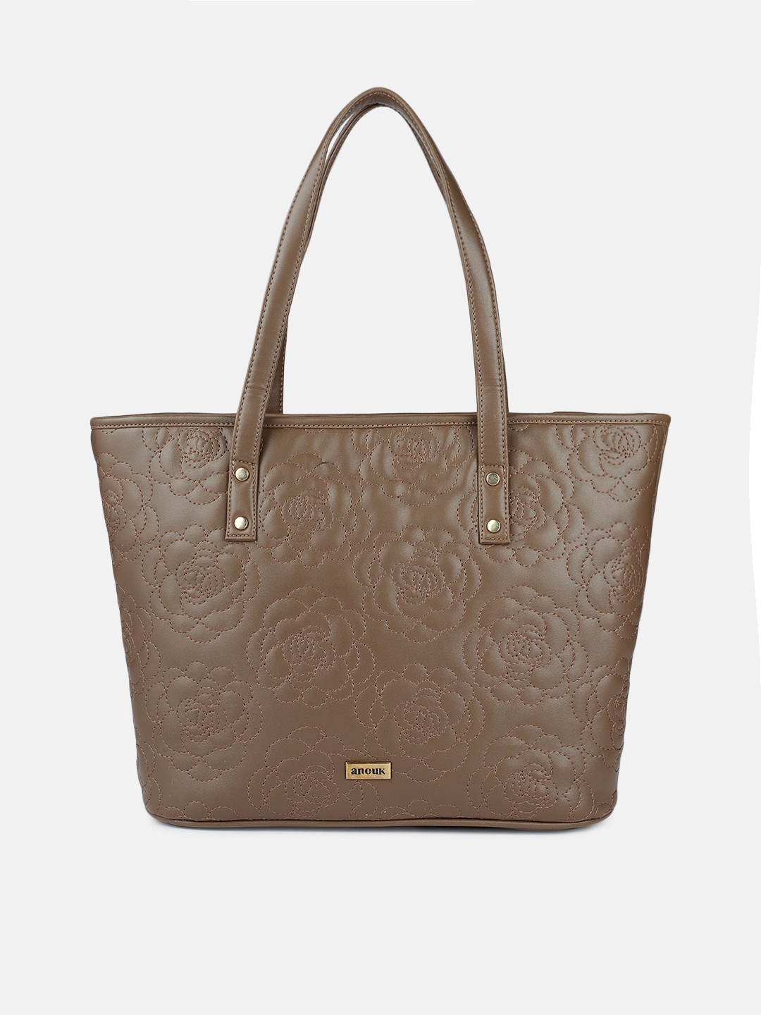 

Anouk Beige Floral Textured Shoulder Bag