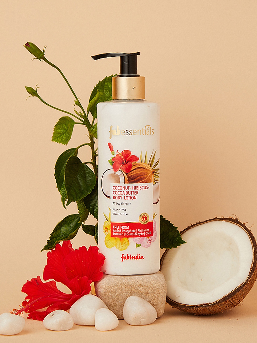 

fabessential Coconut Hibiscus Cocoa Butter Body Lotion - 250ml, White