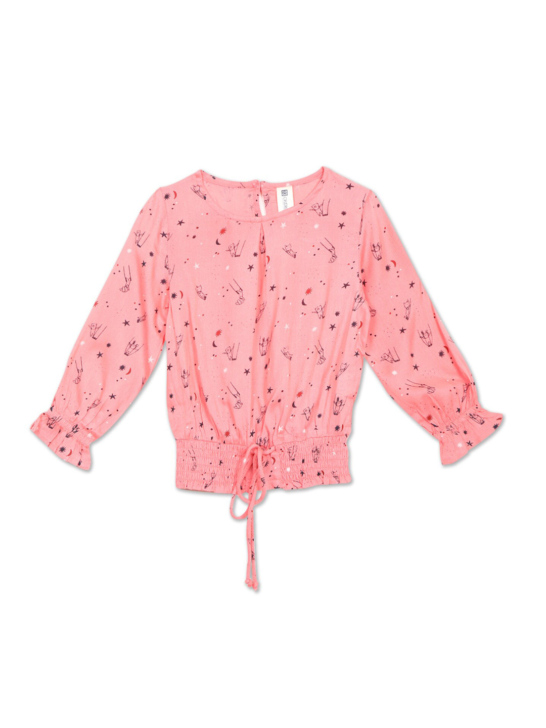 

Cherokee Pink Shirt Style Top