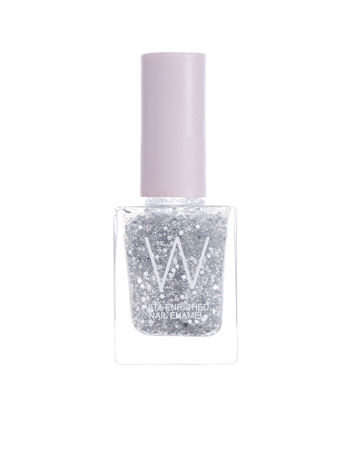 

W Nail Enamel - Dazzle, Silver