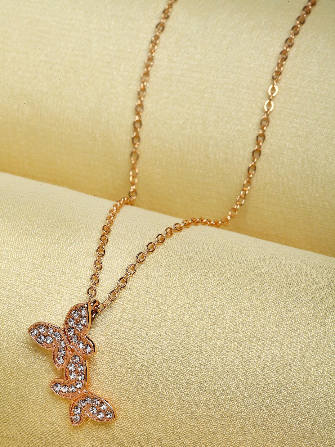 

Ferosh Gold-Plated Butterfly Open Necklace
