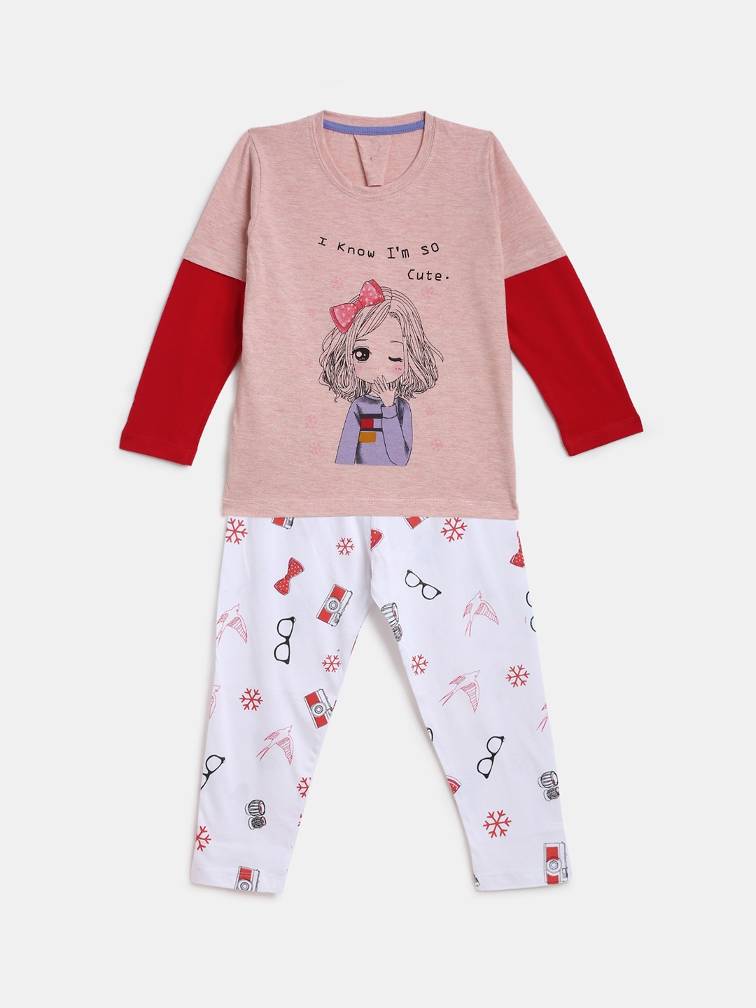

KIDSCRAFT Girls Peach Solid