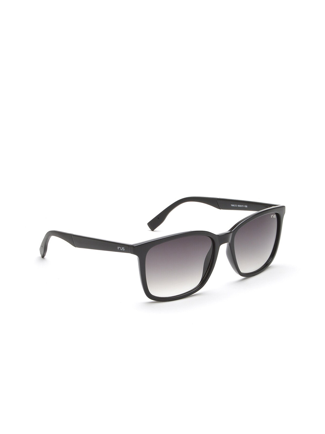 

IRUS by IDEE Men Black Lens & Black Square Sunglasses IRS1042C1SG