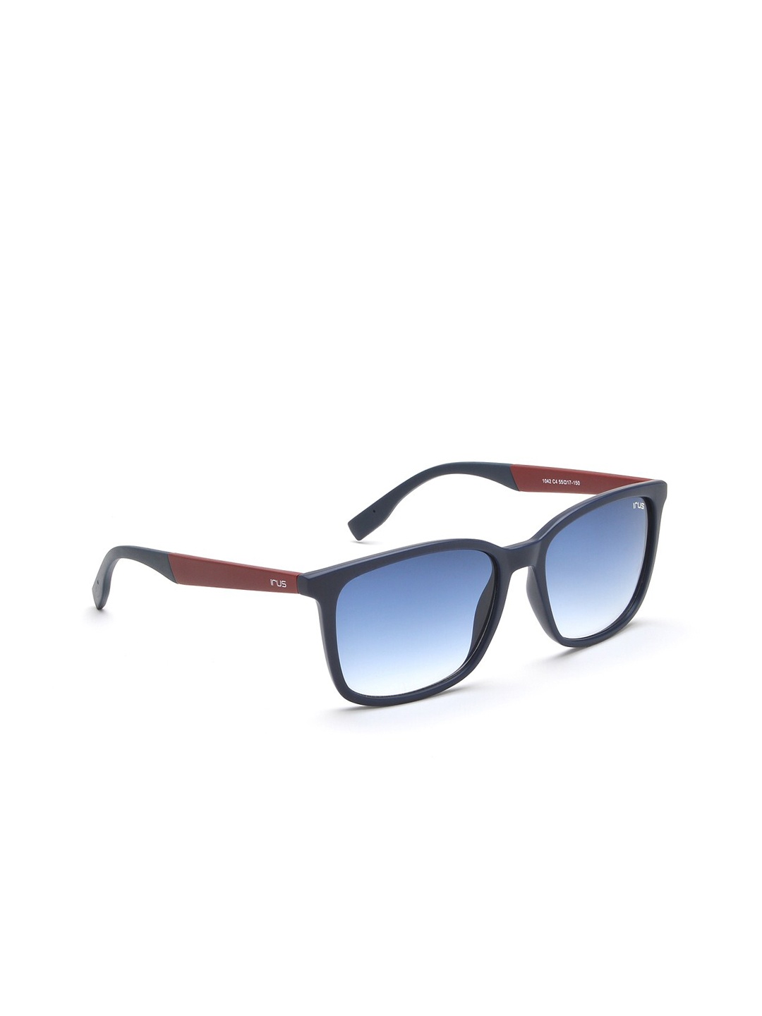 

IRUS by IDEE Men Blue Lens & Blue Square Sunglasses IRS1042C4SG