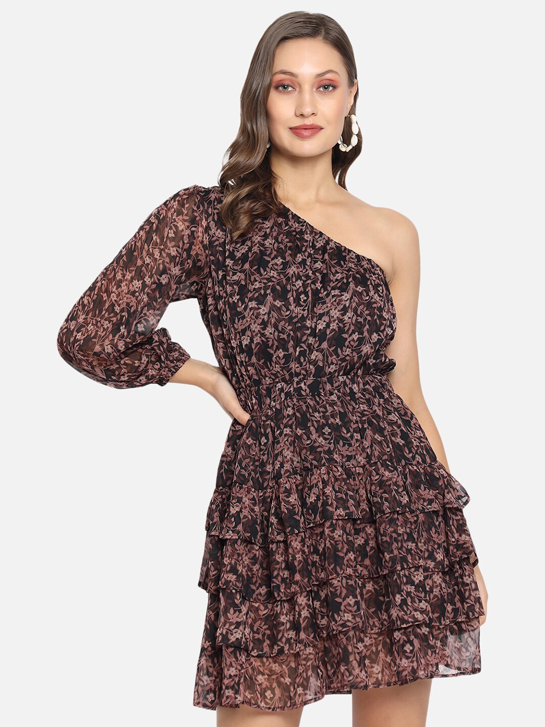 

Trend Arrest Black Floral Chiffon Dress