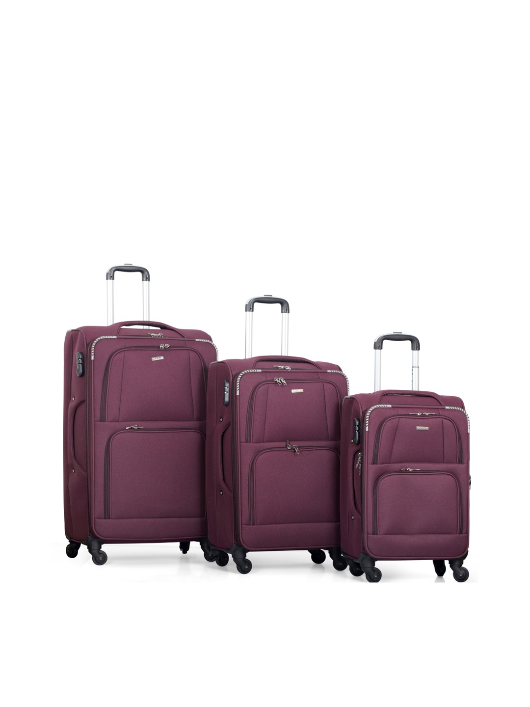 

Polo Class Maroon Set Of 3 Trolley Bag