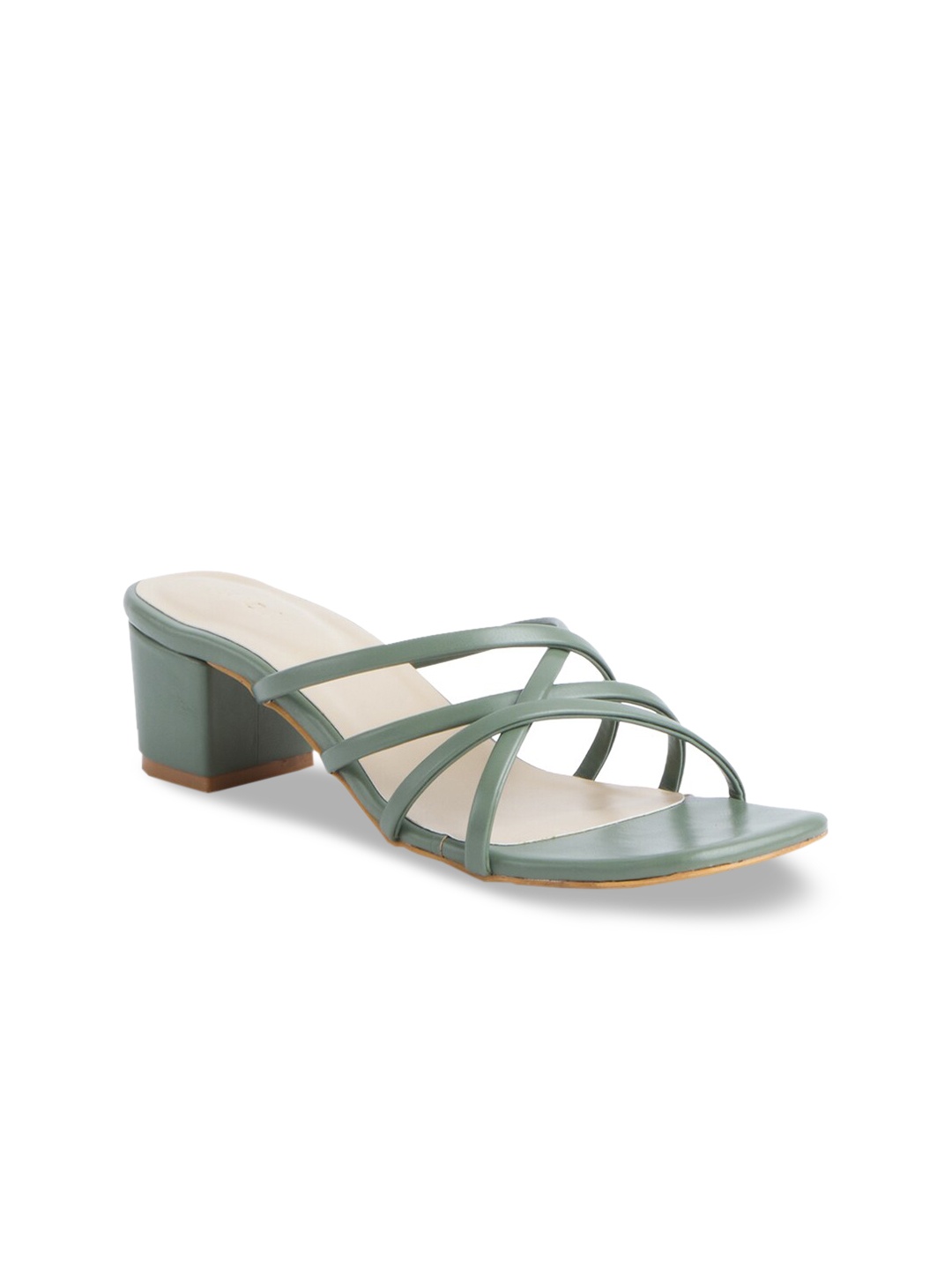 

ERIDANI Green Block Heels