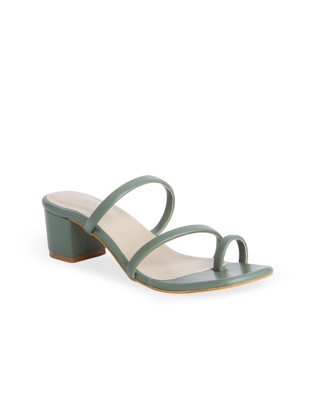 

ERIDANI Green Block Heels