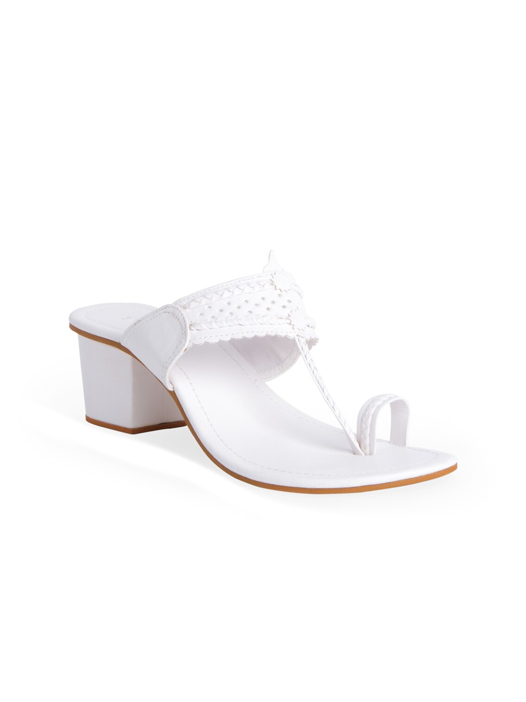 

ERIDANI Liza Kolhapuri Heels, White