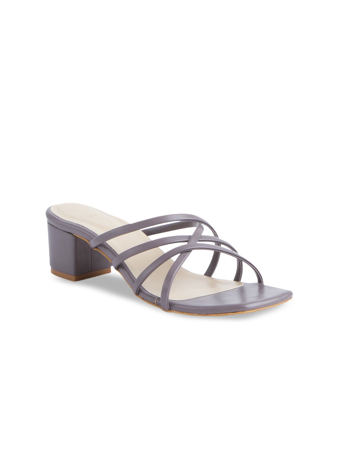 

ERIDANI Grey Block Sandals