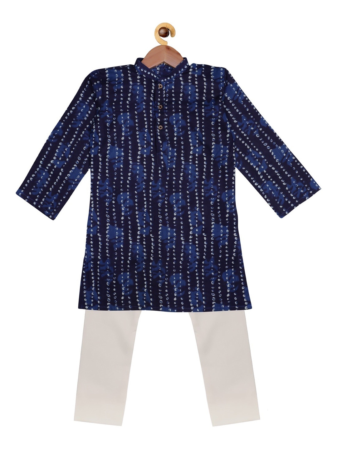 

SOULFULLY INDIAN Boys Blue Regular Top with Trousers