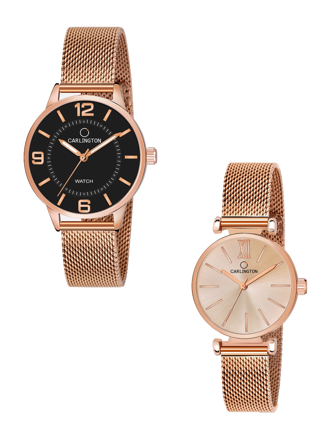 

CARLINGTON Women Multicoloured Dial & Multicoloured Stainless Steel Bracelet Style Straps Analogue Watch, Multi