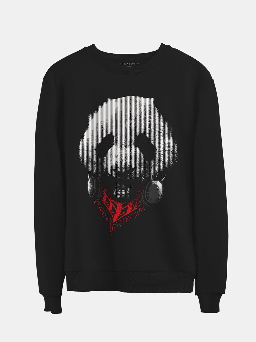 

THREADCURRY Unisex Kids Black Printed Sweatshirt