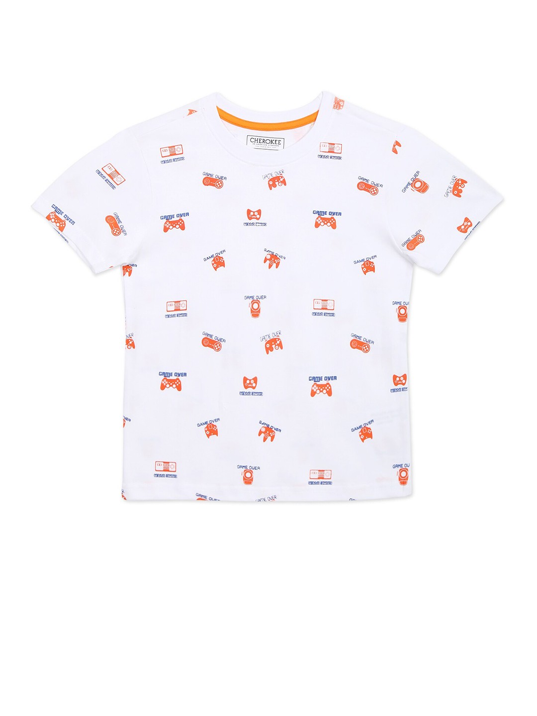 

Cherokee Set-3 Boys White Printed T-shirt