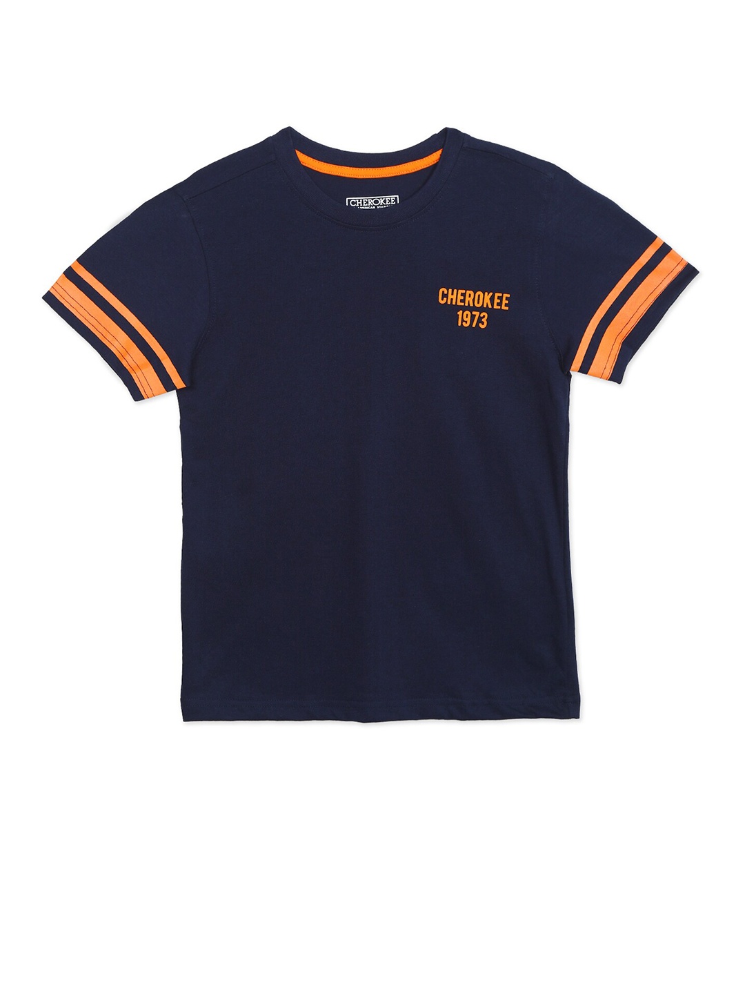 

Cherokee Boys Navy Blue & Orange T-shirt