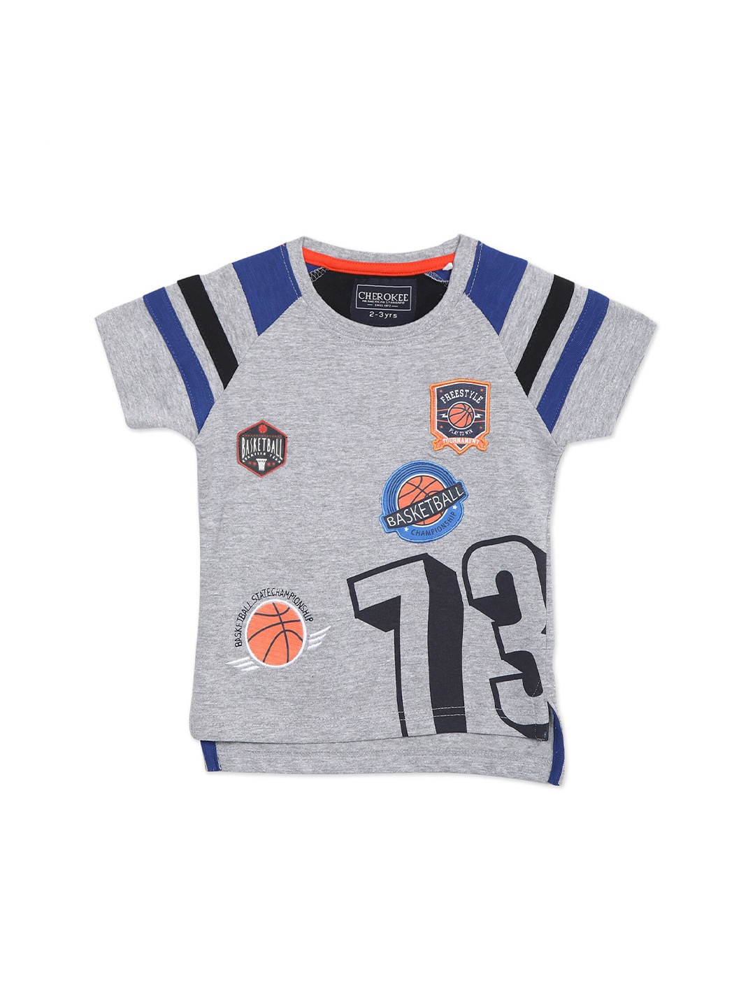 

Cherokee Boys Grey Printed T-shirt