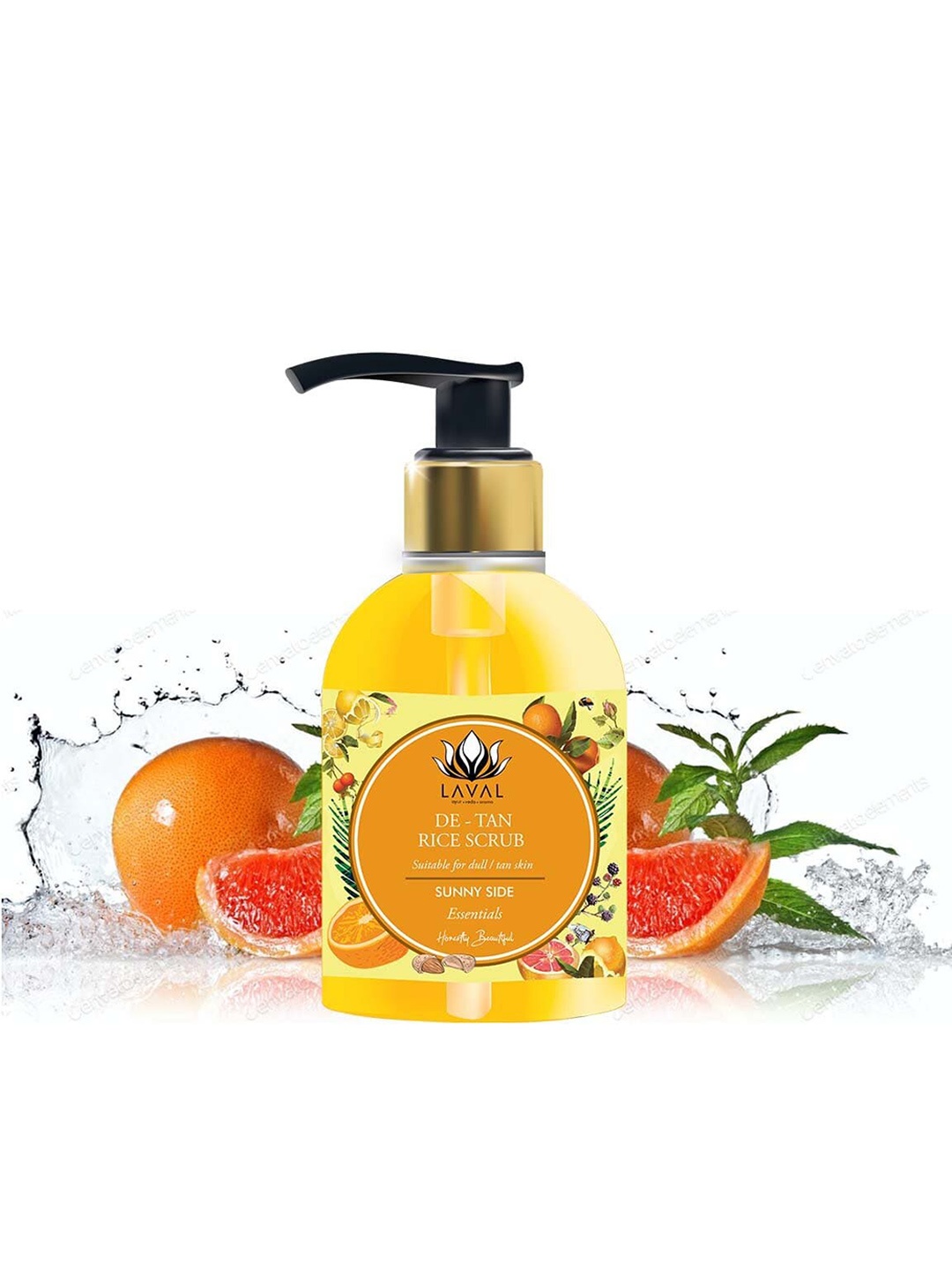 

LAVAL Sunny Side De-Tan Rice Scrub, Orange