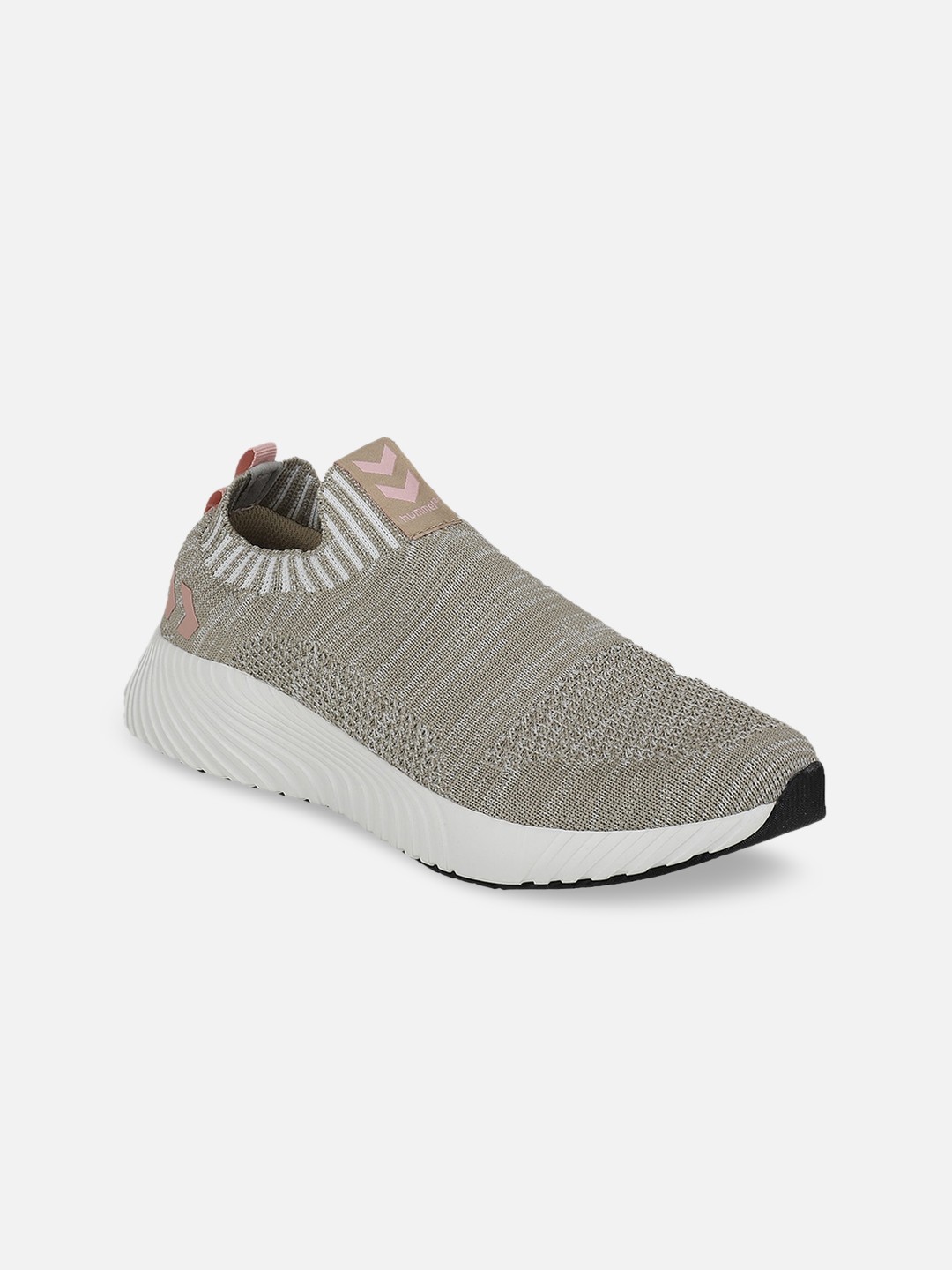 

hummel Women Brown Woven Design Humus Reese Breaker Slip-On Sneakers