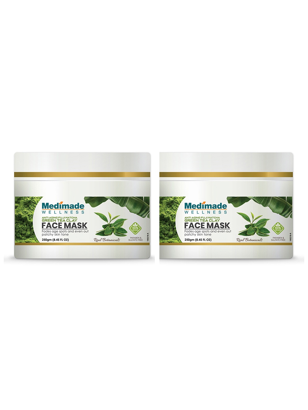 

Medimade Anti Aging Fuji Matcha Green Tea Clay Face Mask - Pack of 2