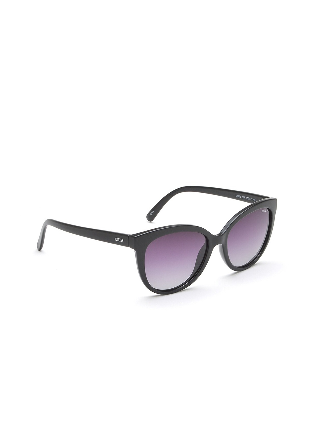 

IDEE Women Purple & Black Polarised Round Sunglasses IDS2576C1PSG