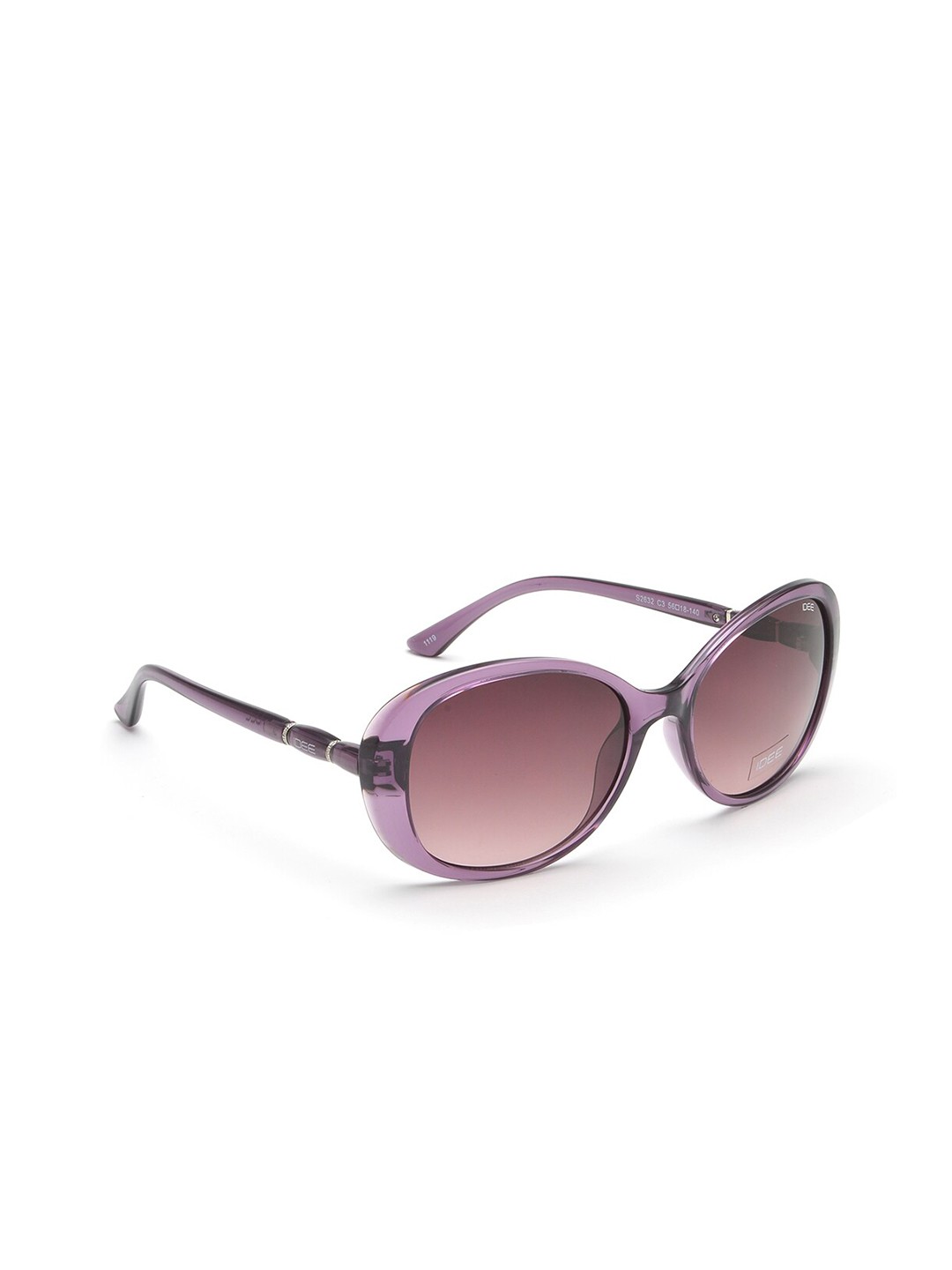 

IDEE Women Brown Lens & Purple Cateye Sunglasses IDS2632C3SG