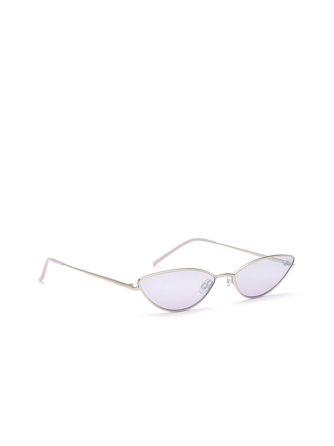 

IDEE Women Purple Lens & Silver-Toned Cateye Sunglasses IDS2595C4SG-Silver-Toned
