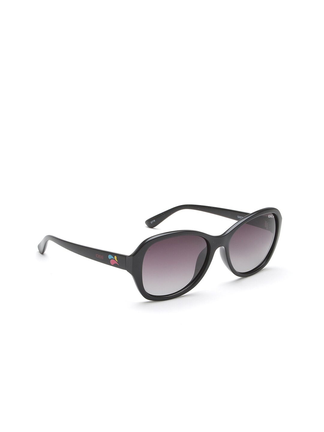 

IDEE Women Black Lens & Black Butterfly Sunglasses with Polarised Lens