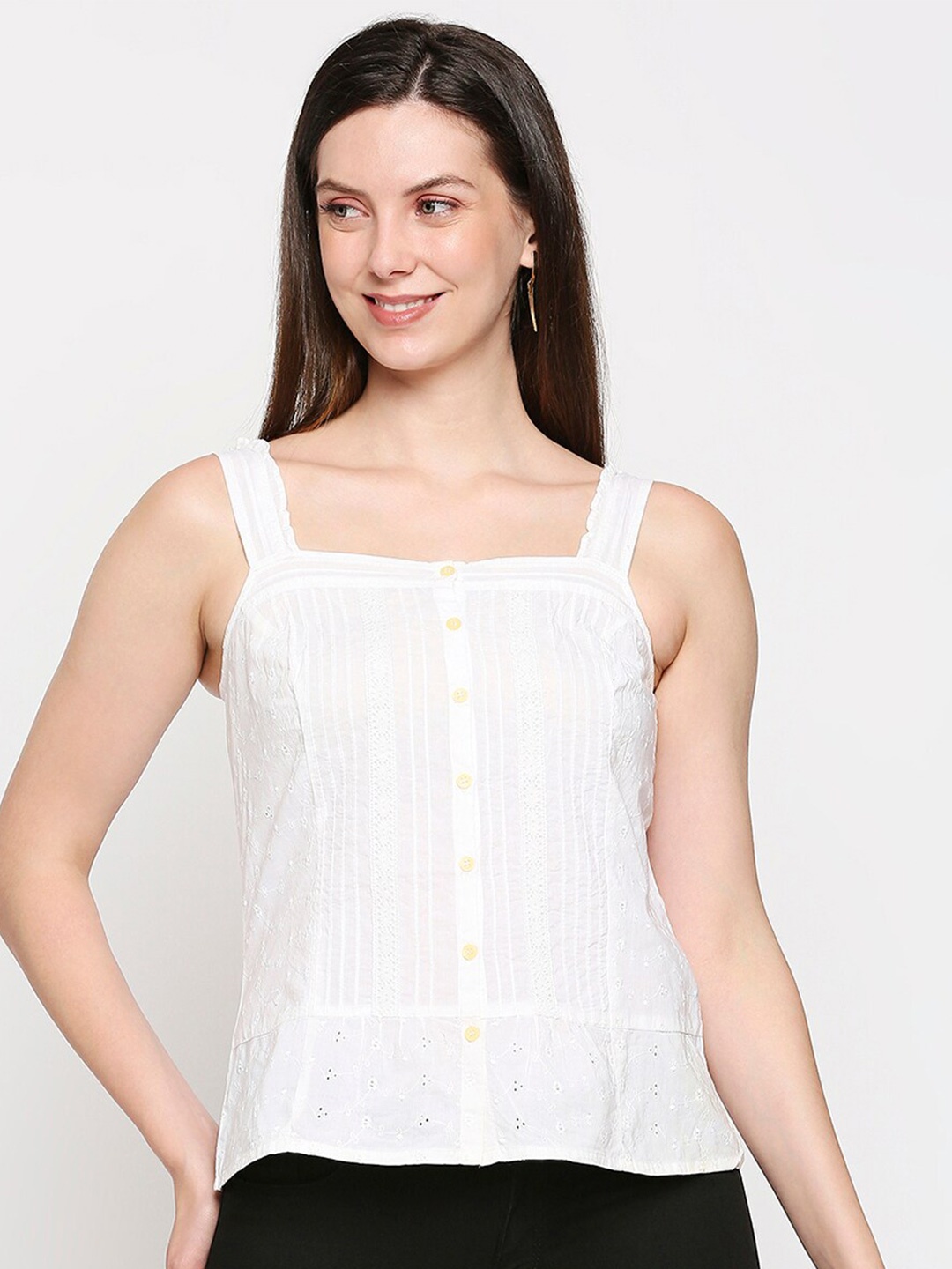 

aaliya Women White Regular Top