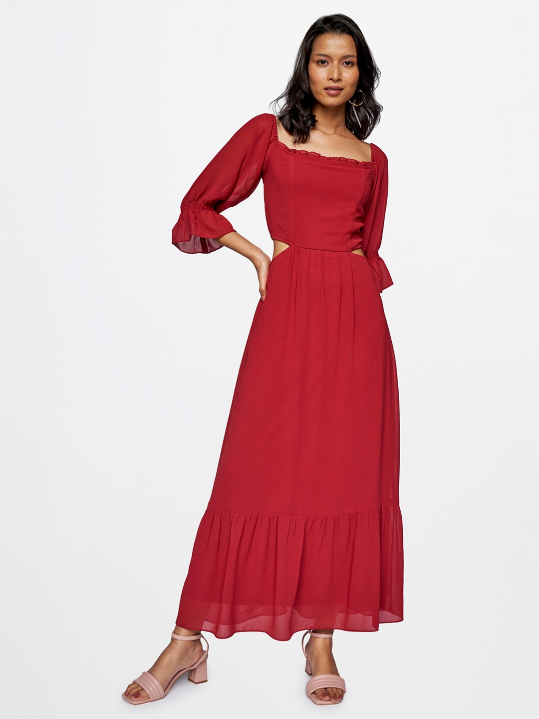 

AND Women Burgundy Maxi Dress