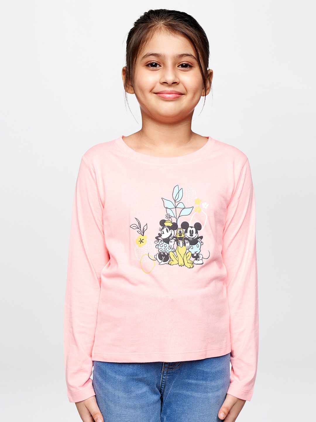

AND Pink Print Pure Cotton Top