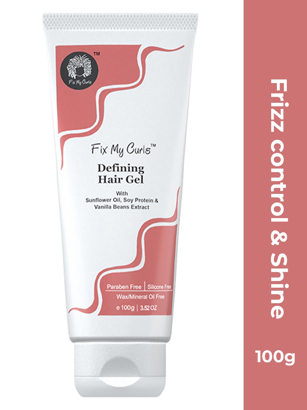 

Fix My Curls Defining Hair Gel For Curly & Wavy Hair 100 gm, Pink