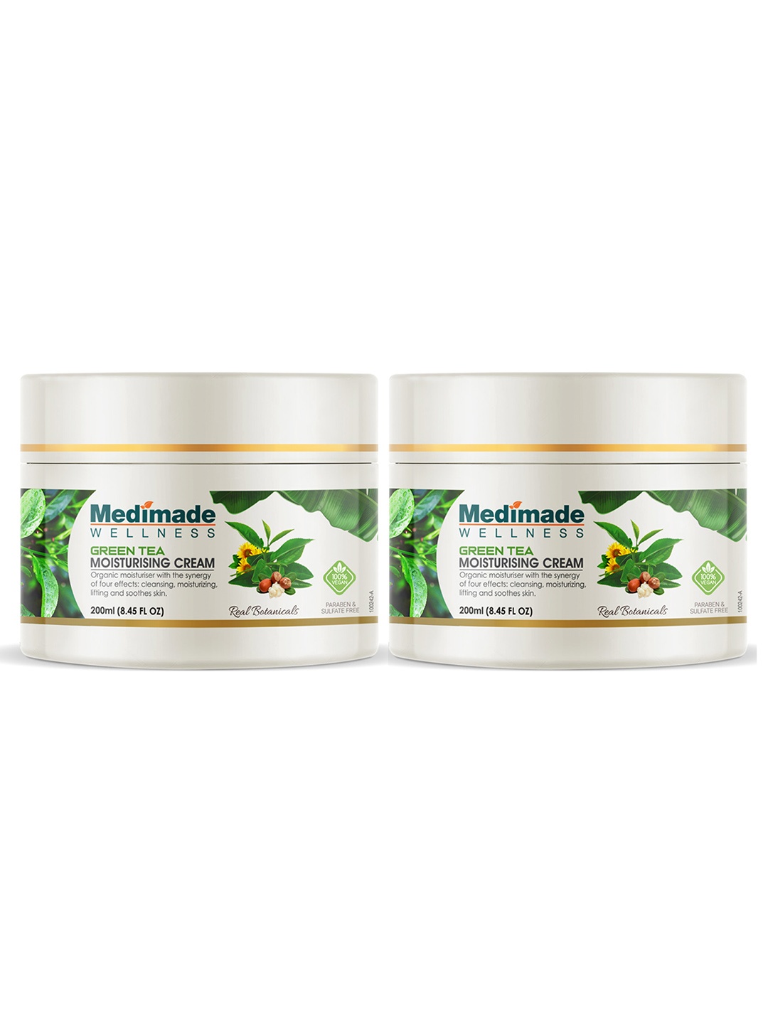 

Medimade Pack of 2 Fuji Matcha Green Tea Moisturising Cream - 200 g Each