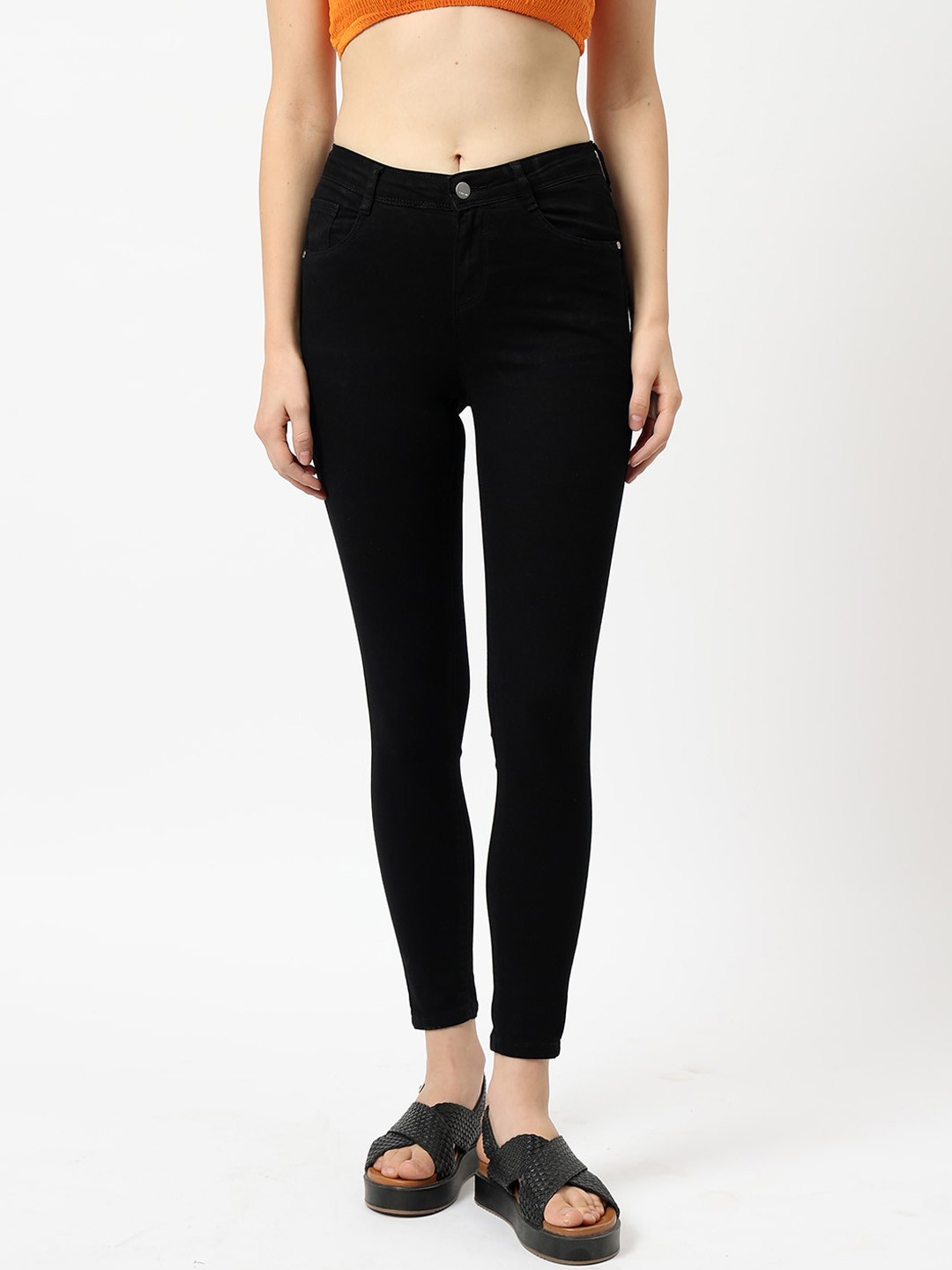 

Kraus Jeans Women Black Super Skinny Fit Jeans