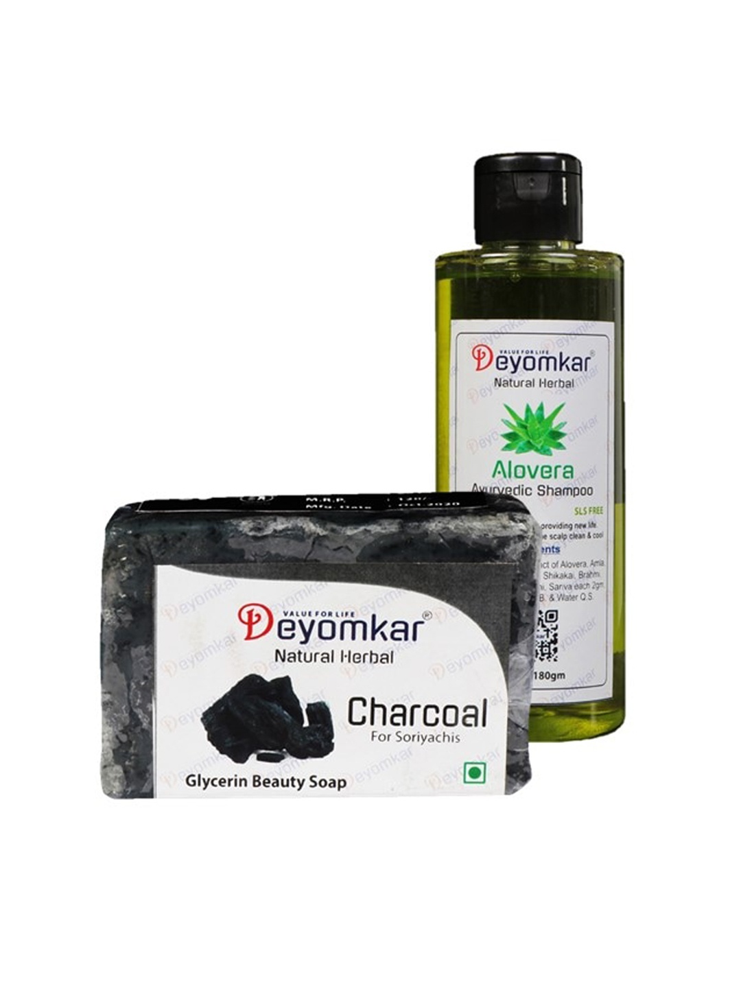 

Deyomkar Herbal Amla Brinjraj Conditioner with Lemon Honey Soap, Green