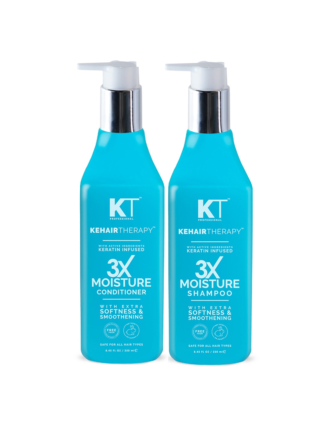 

KEHAIRTHERAPY 3X Moisture Shampoo 250ml-Conditioner 250ml to Increase Moisture Level, White