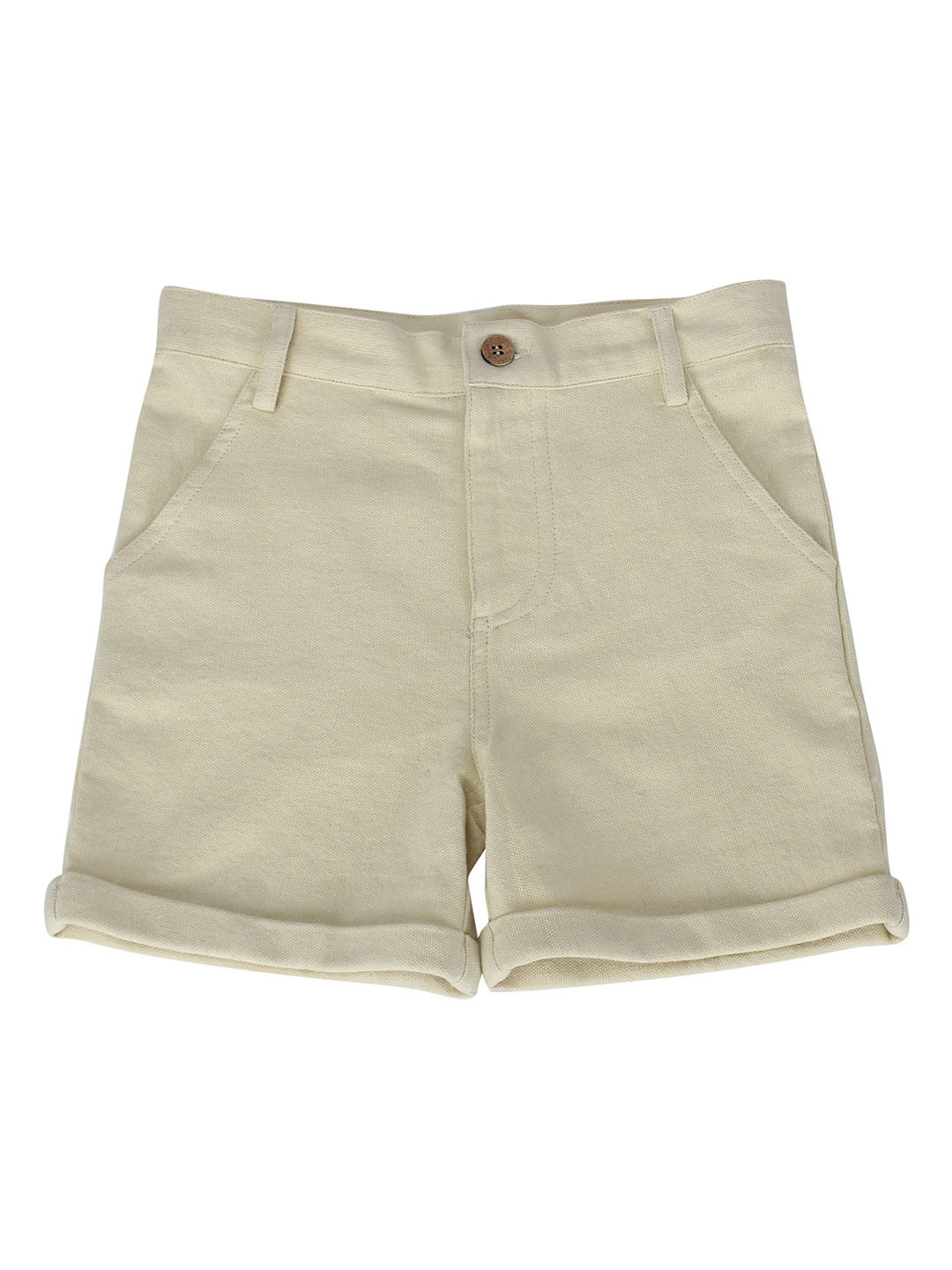 

Nino Bambino Boys Cream-Coloured Regular Shorts