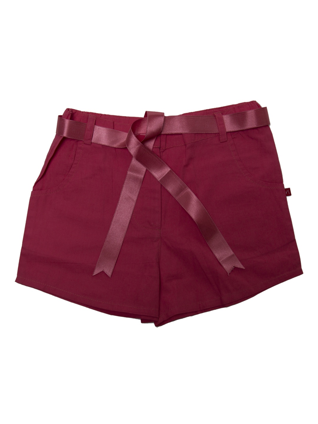 

Nino Bambino Girls Red Regular Shorts