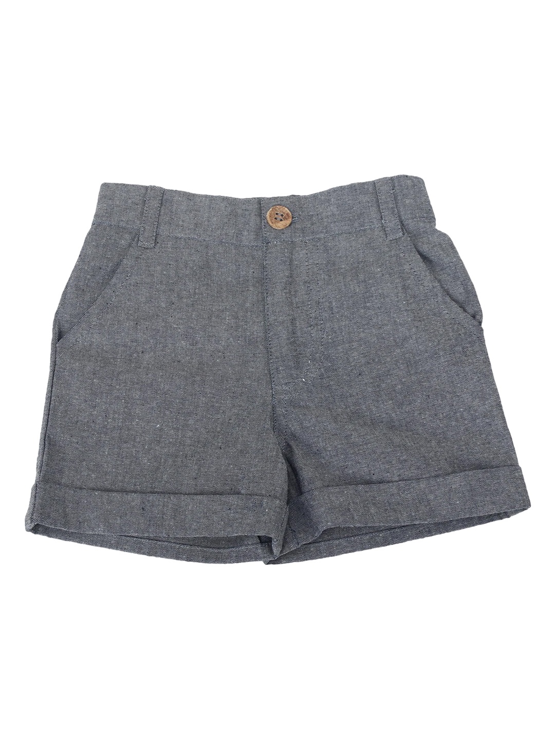 

Nino Bambino Unisex Kids Grey Regular Shorts