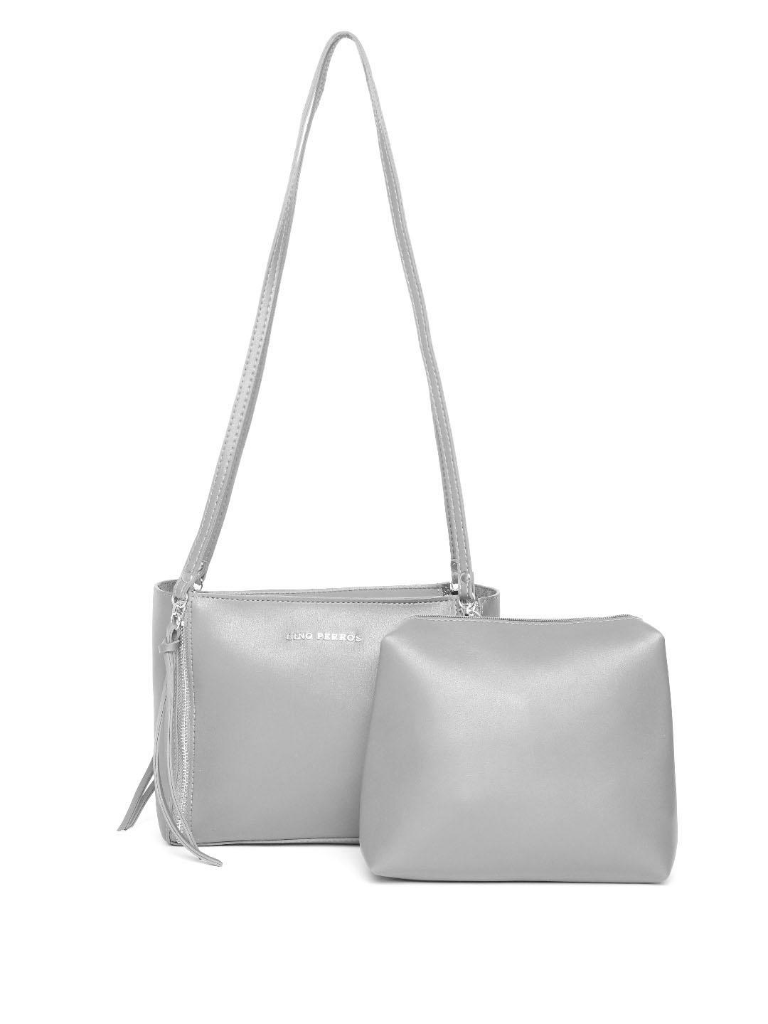 

Lisa Haydon for Lino Perros Grey Sling Bag with Pouch