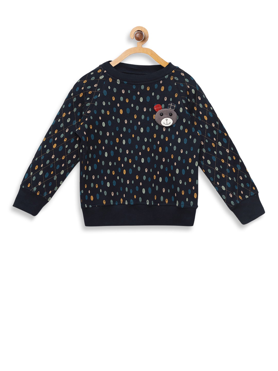 

Nauti Nati Boys Navy Blue Printed Sweatshirt