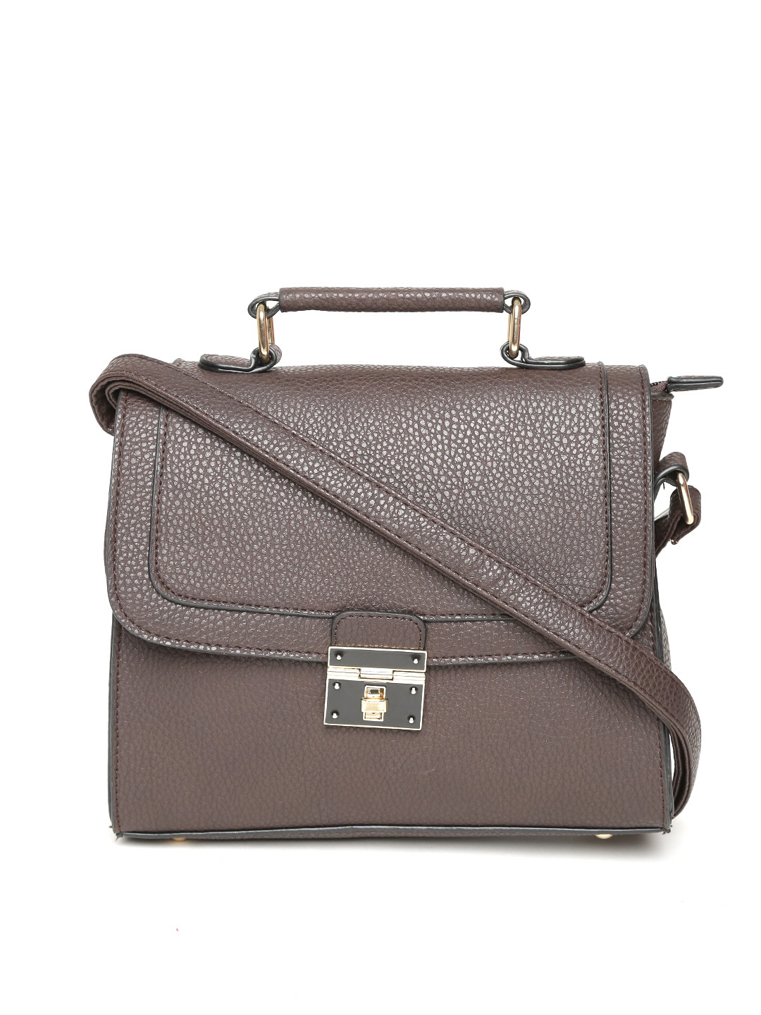 

Lino Perros Brown Satchel with Sling Strap