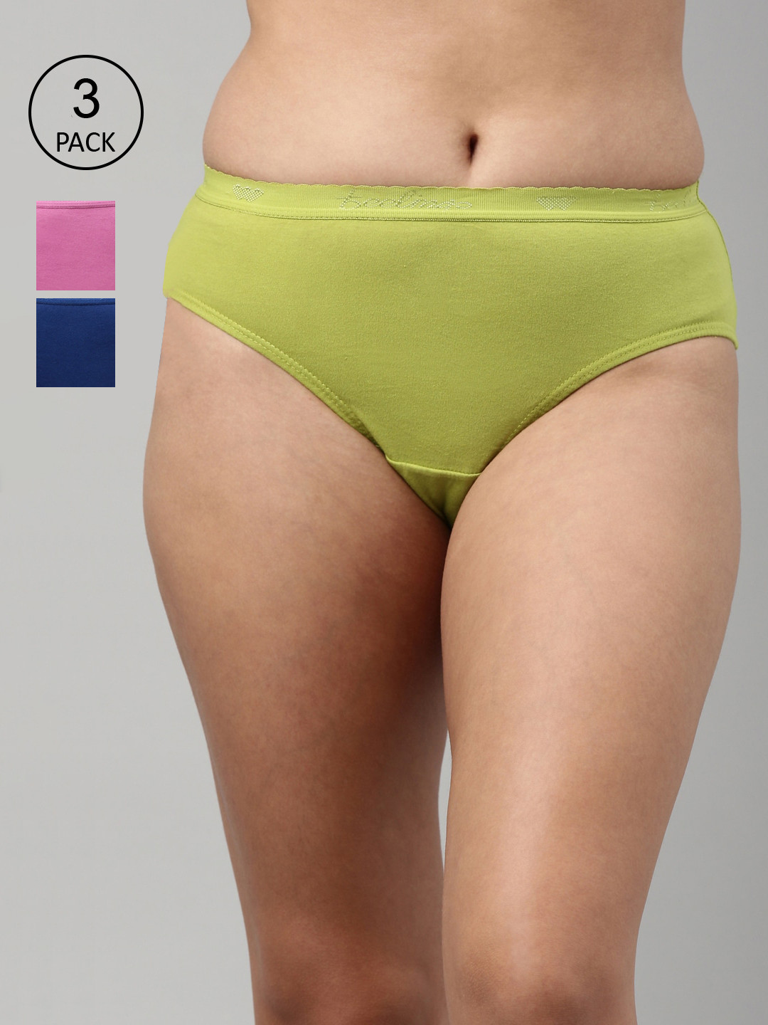

Feelings Women Pack Of 3 Assorted Hipster Briefs AMELIE1PLIE103_XL