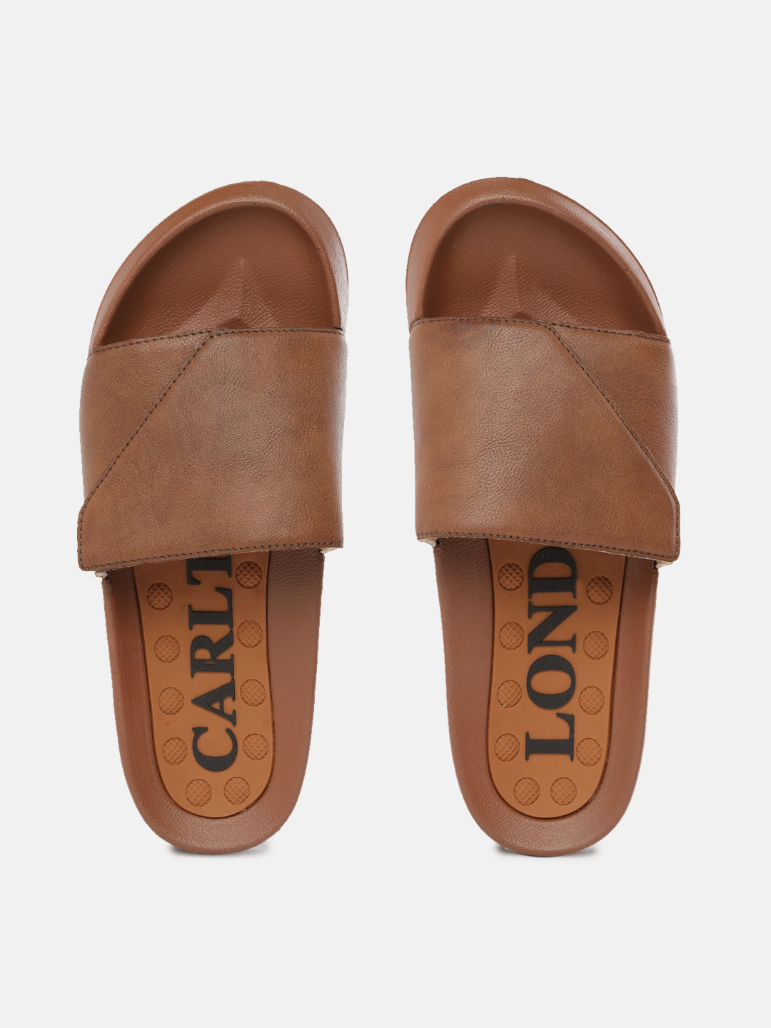 

Carlton London sports Men Brown Solid Sliders
