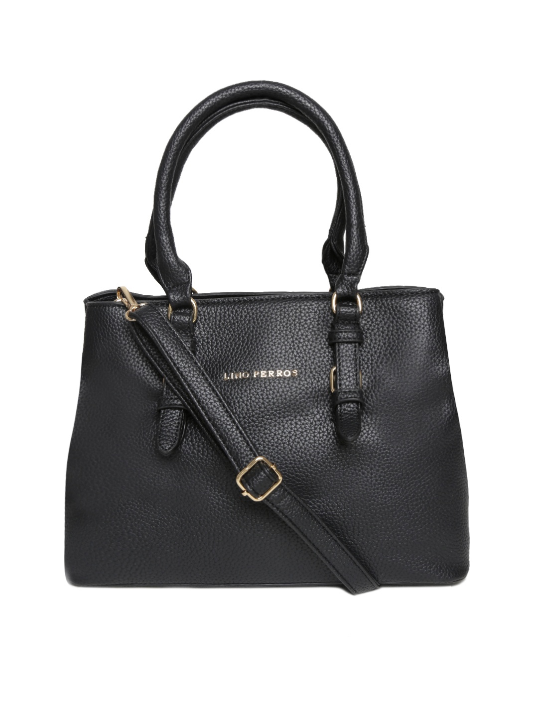 

Lino Perros Black Handbag with Sling Strap
