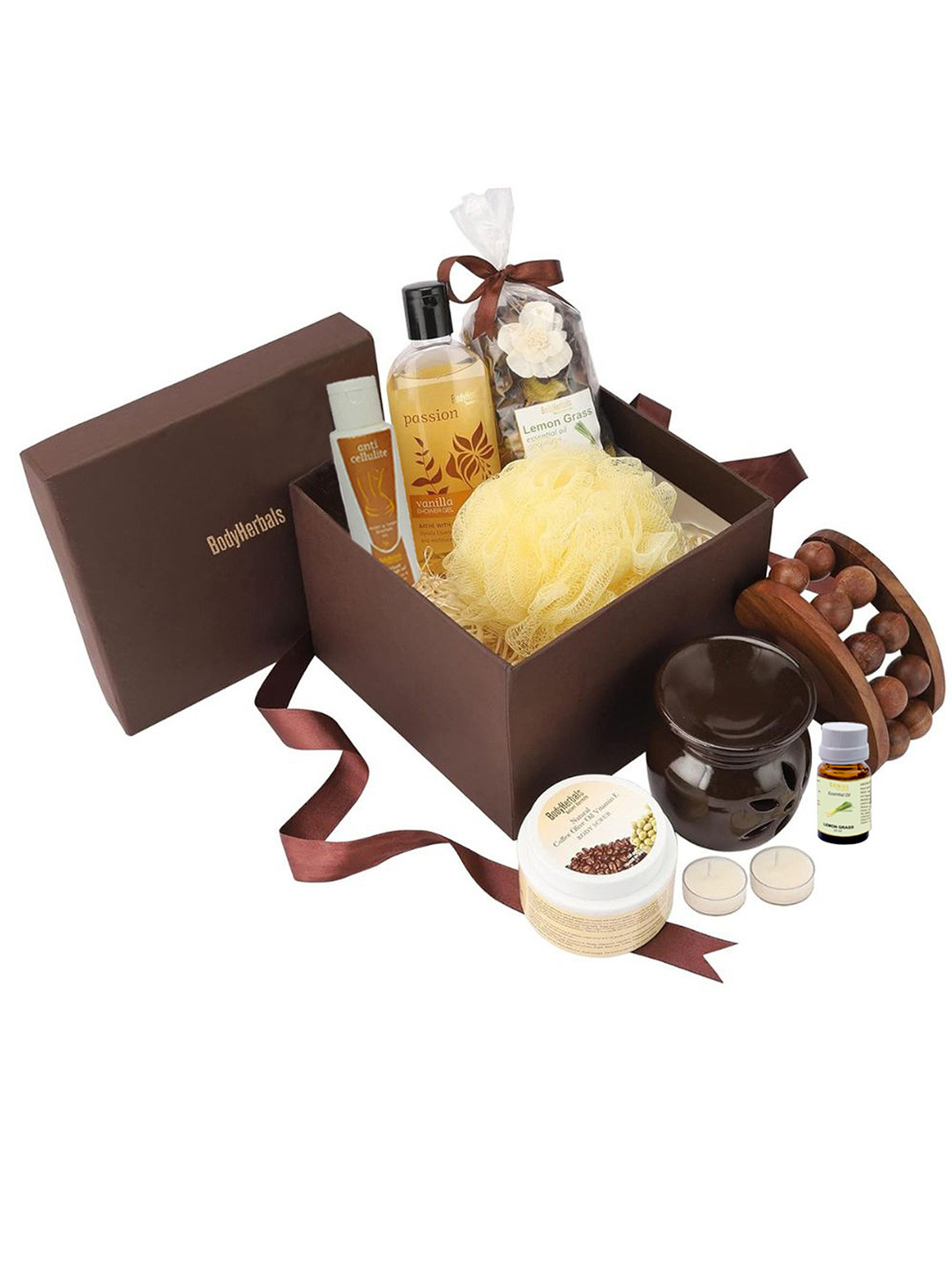 BodyHerbals 9 Pcs Anti Cellulite Coffee Bath and Body Spa Gift Set