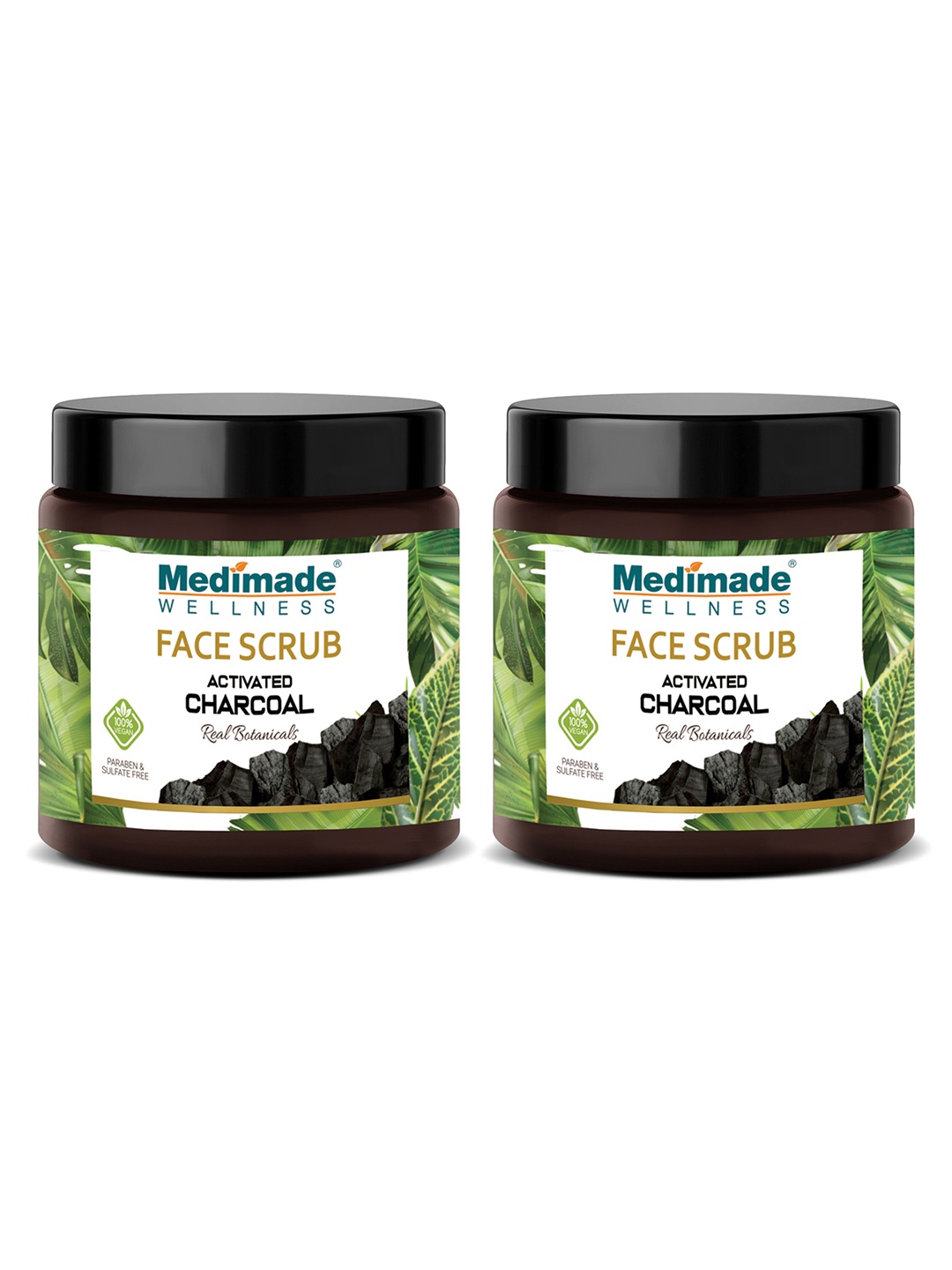 

Medimade Set of 2 Activated Charcoal Face Scrub