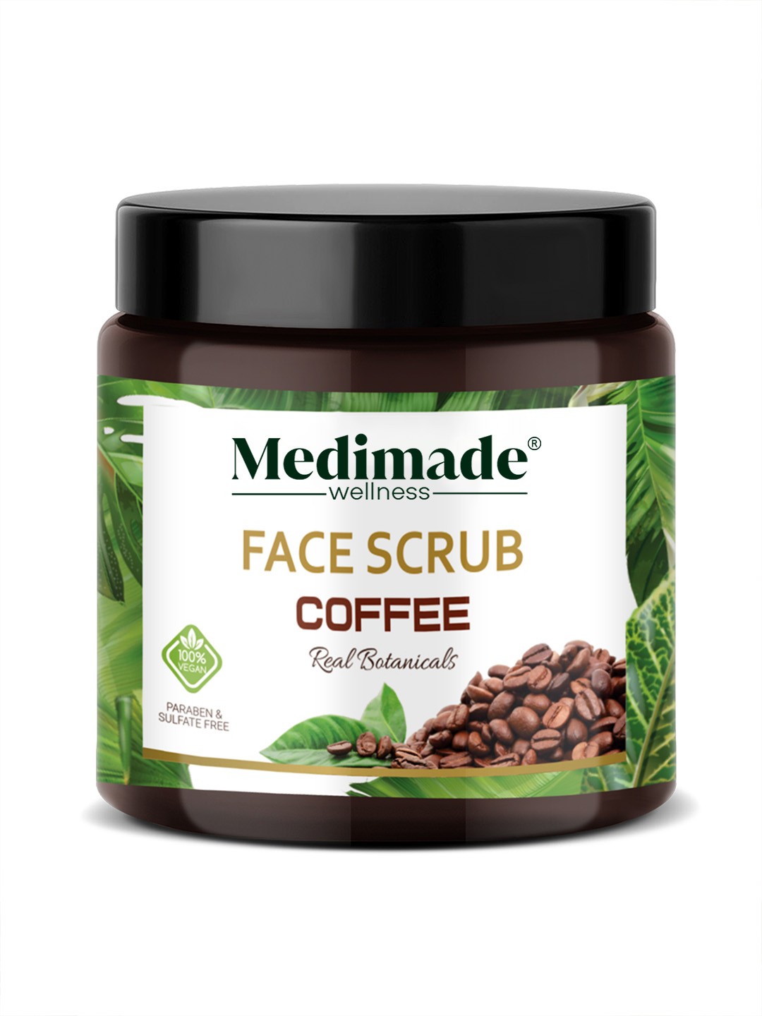 

Medimade Coffee Face Scrub - 100 g, Coffee brown