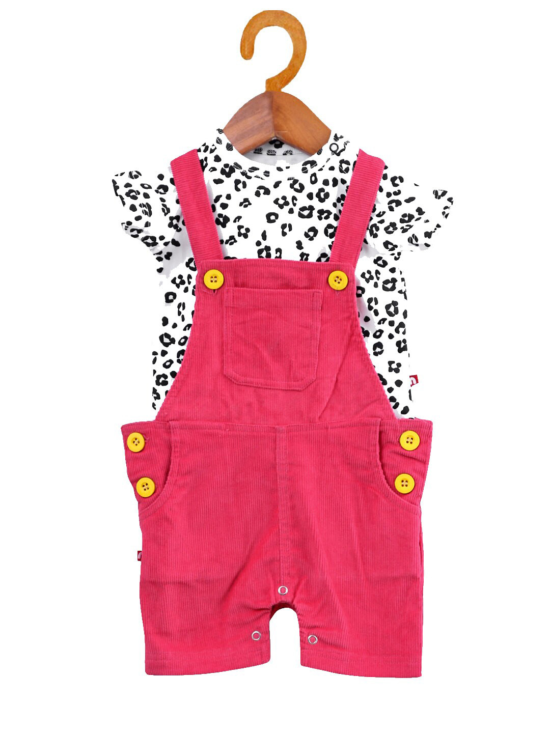 

Nino Bambino Girls White & Black Printed Organic Cotton Clothing Set