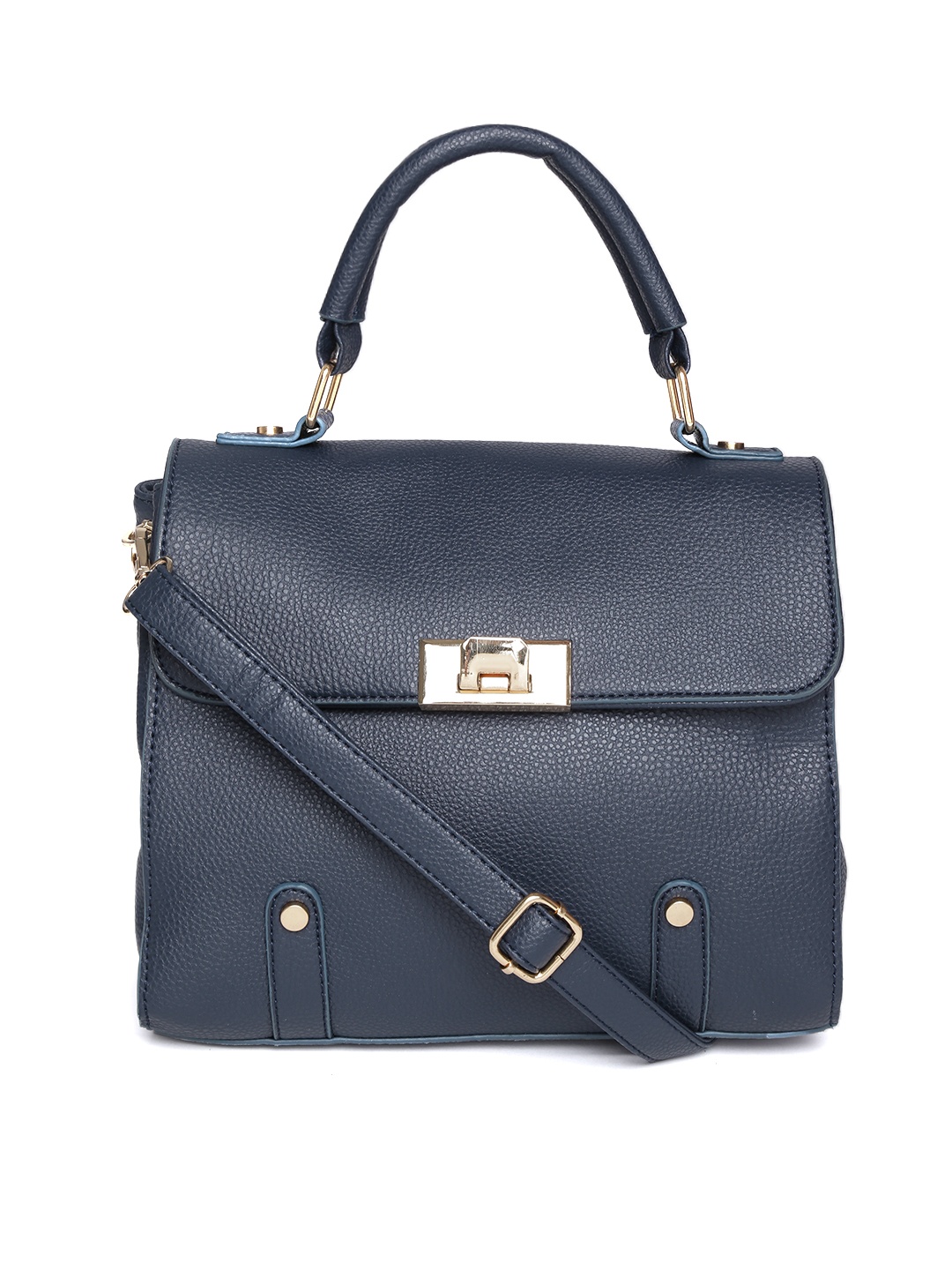 

Lino Perros Navy Satchel with Sling Strap, Navy blue