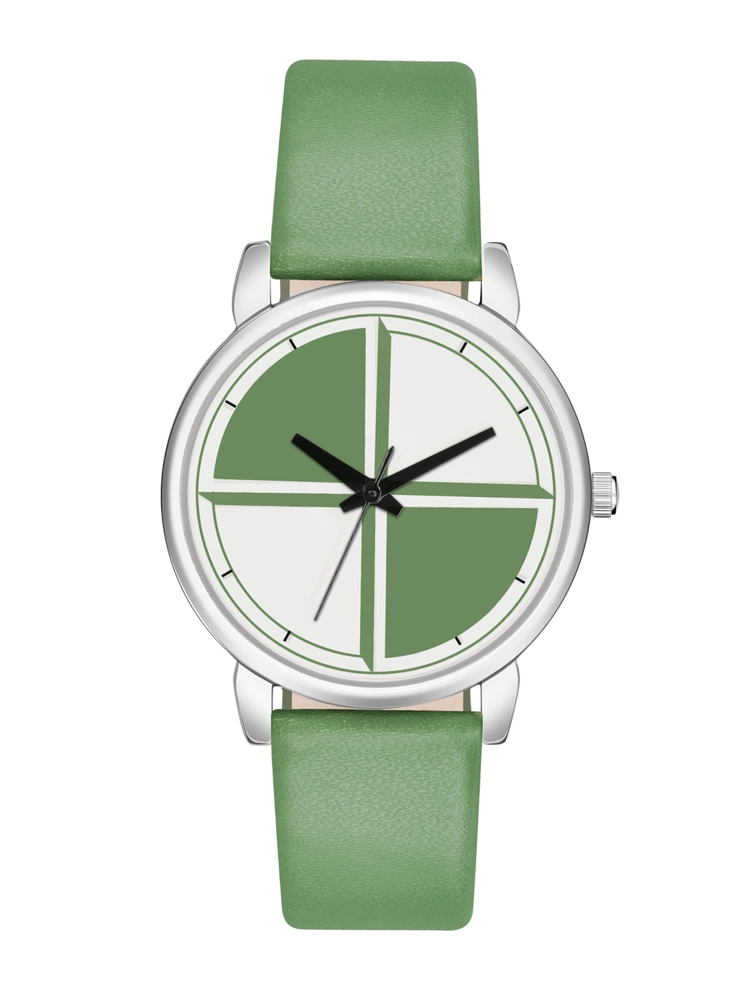 

PERCLUTION ENTERPRISE Women Printed Dial & Leather Straps Analogue Watch PE357, Green